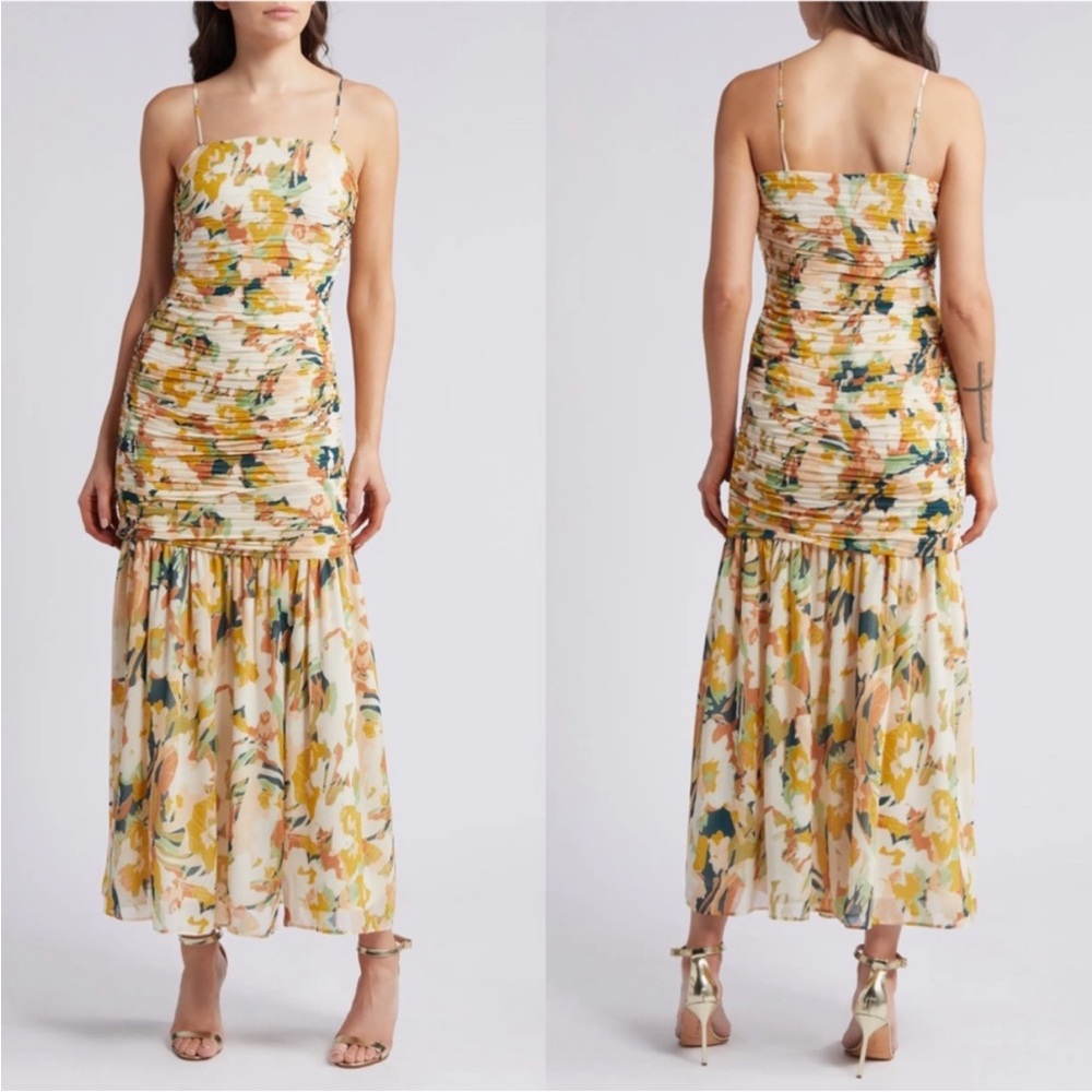 Chelsea28 Multicolor Floral Midi Dress